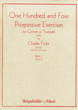 Book cover for 104 Progressive Exercises (1903) for Cornet Or Trumpet Vol. 1