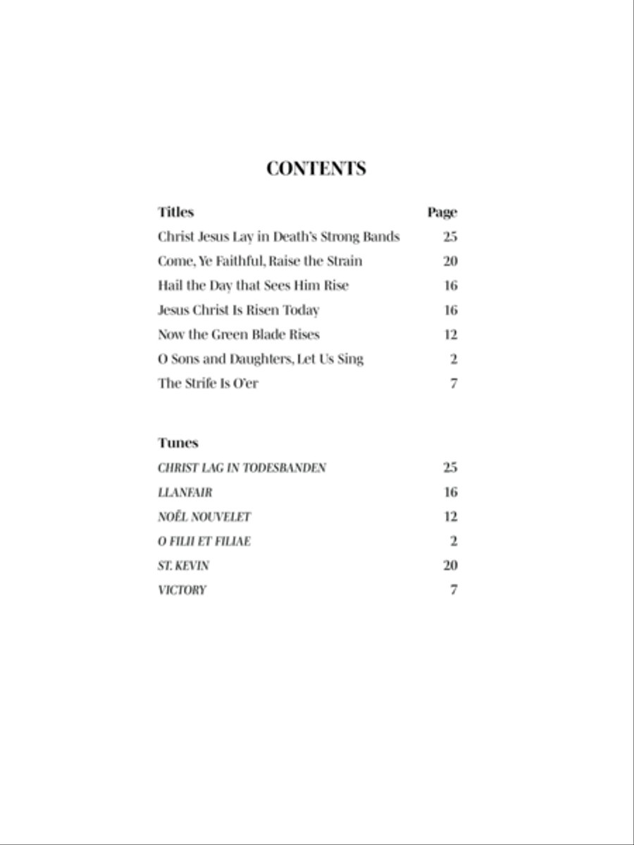 O Sons and Daughters Let Us Sing Organ Solo scores gallery preview page 3
