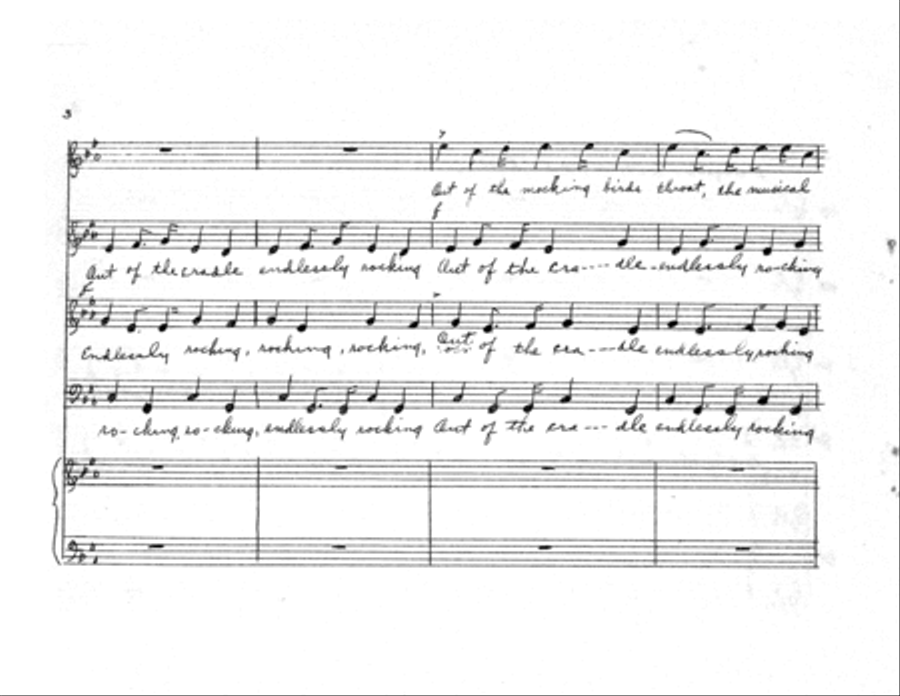 [Becker] Out of the Cradle Endlessly Rocking (Piano Reduction)