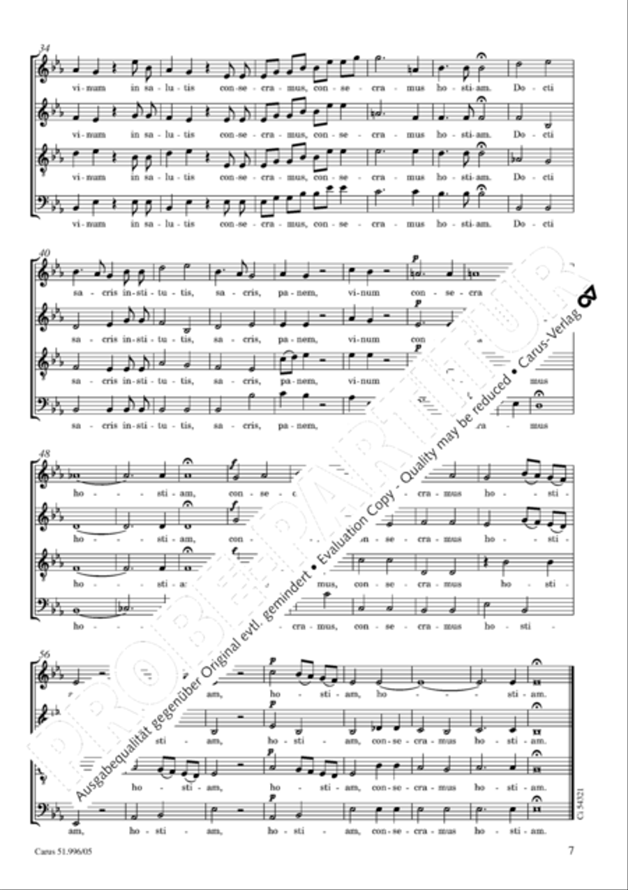 Responsoria de venerabili Sacramento 4-Part scores gallery preview page 8