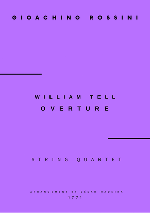 Book cover for William Tell Overture - String Quartet (Full Score and Parts)