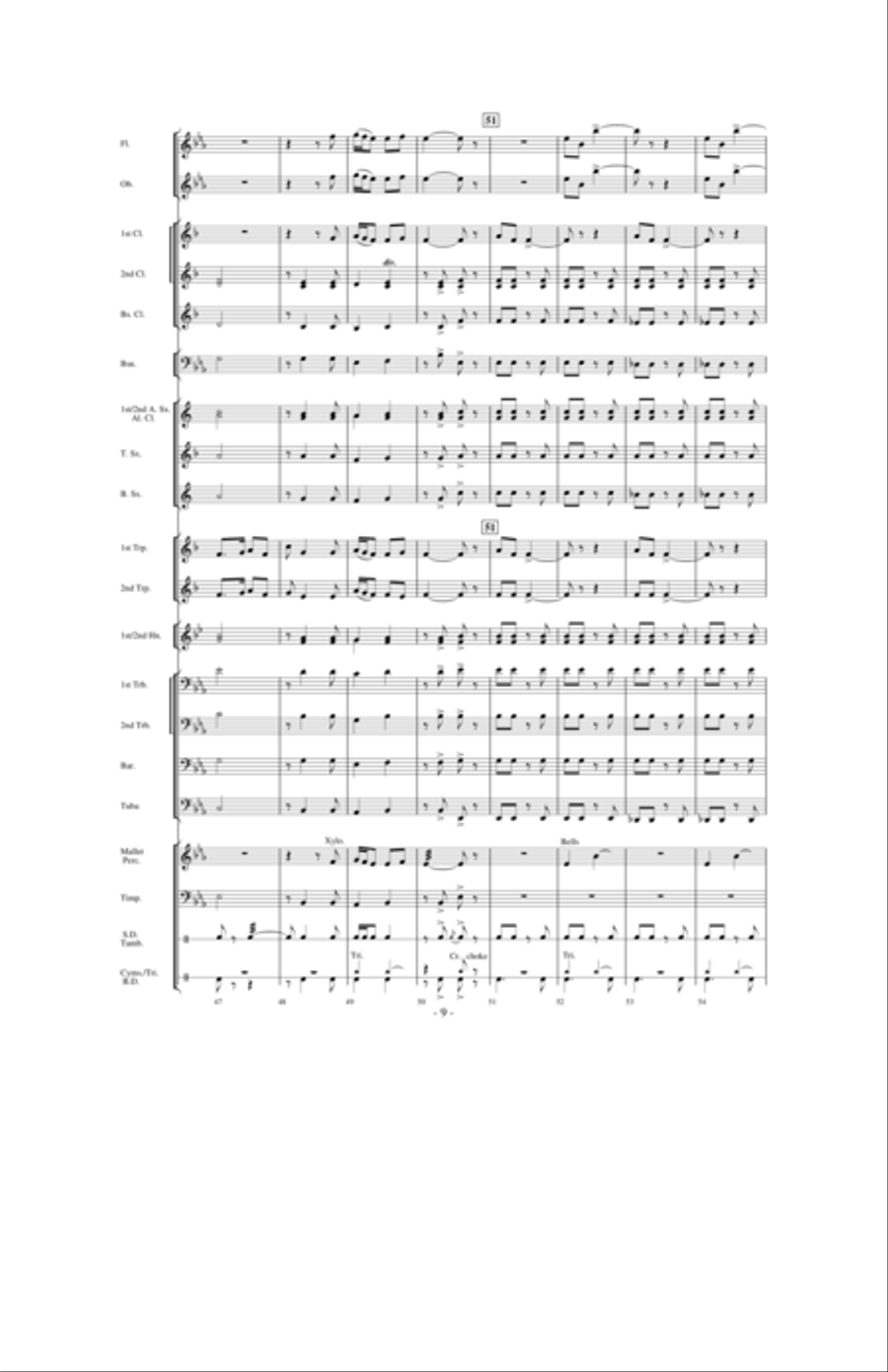 Aspen Overture Concert Band scores gallery preview page 8