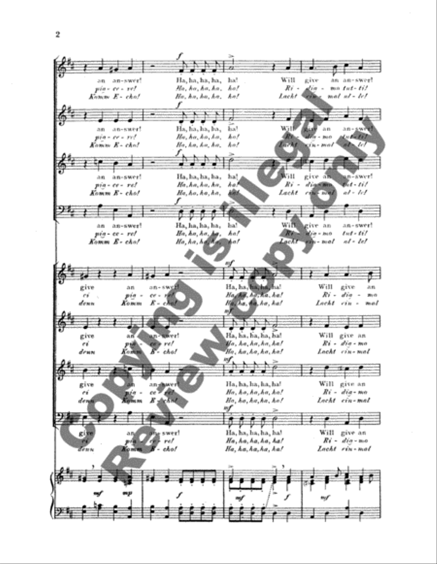 Echo-Song 4-Part scores gallery preview page 9