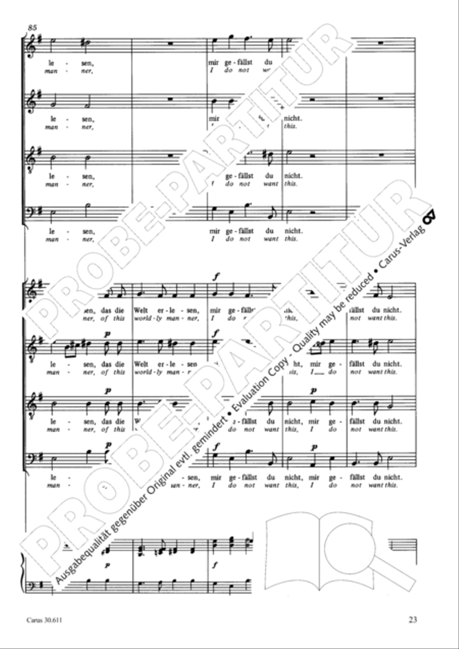 Keep what you have (Halt, was du hast) 4-Part scores gallery preview page 24
