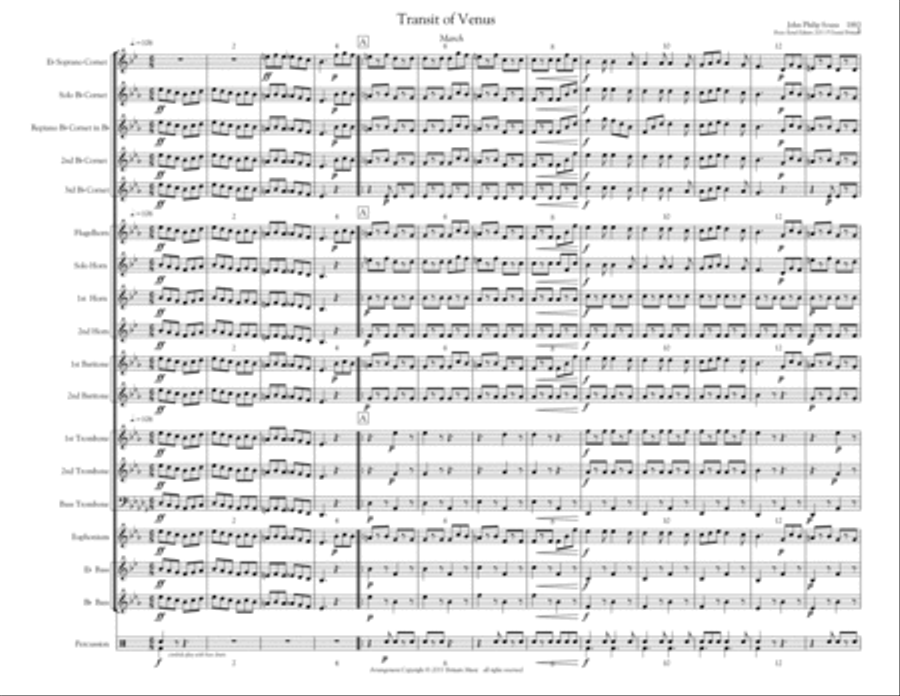 Transit of Venus March Brass Band edition