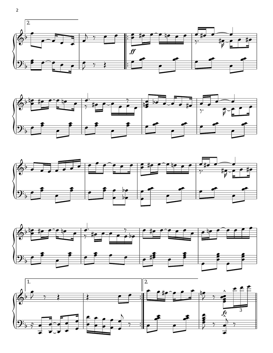 Razzazza Mazzazza Razzazza Mazzazza Piano Solo scores gallery preview page 2