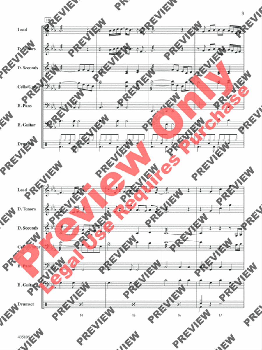 Europa (Earth's Cry Heaven's Smile) Steel Drum Band scores gallery preview page 20