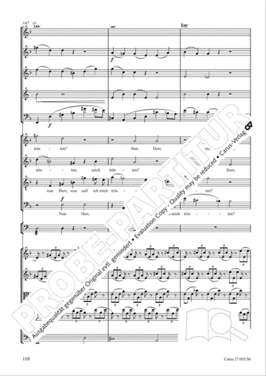 Ein Deutsches Requiem (German Requiem) 4-Part scores gallery preview page 117