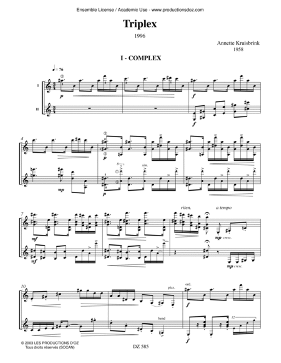 Triplex Triplex Classical Guitar scores gallery preview page 2