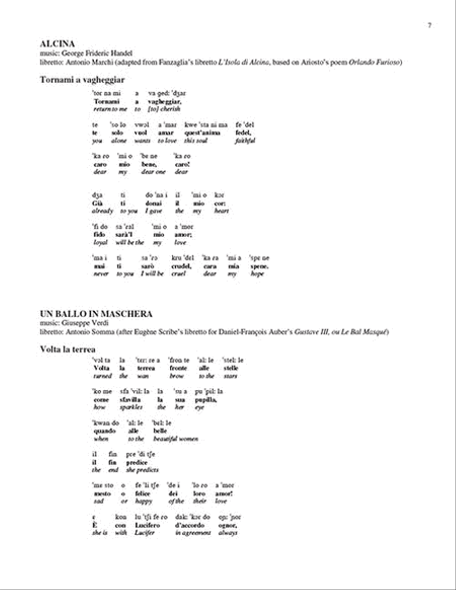 Diction Coach – G. Schirmer Opera Anthology (Coloratura Arias for Soprano) Coloratura Soprano scores gallery preview page 6