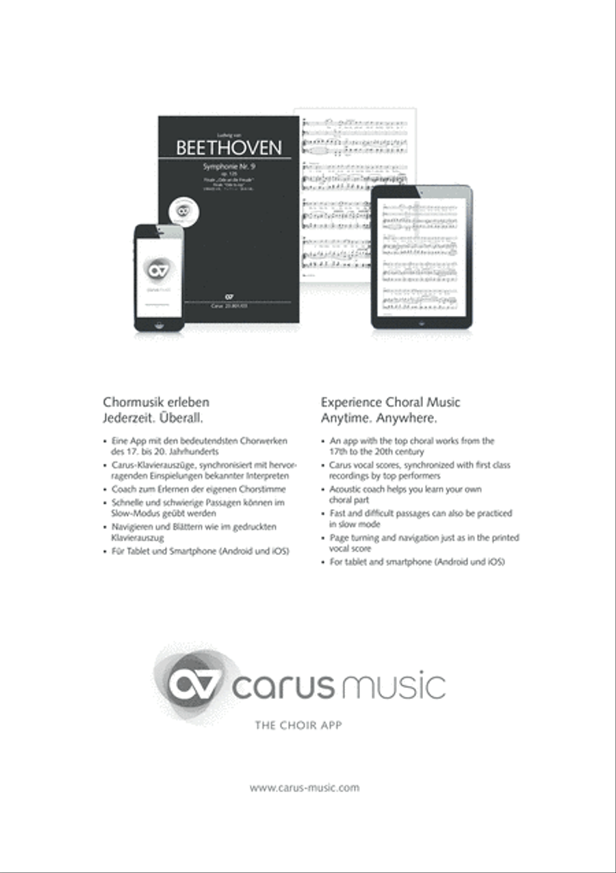 Symphony No. 9, Op. 125 - Finale (Choral Symphony) 4-Part scores gallery preview page 21