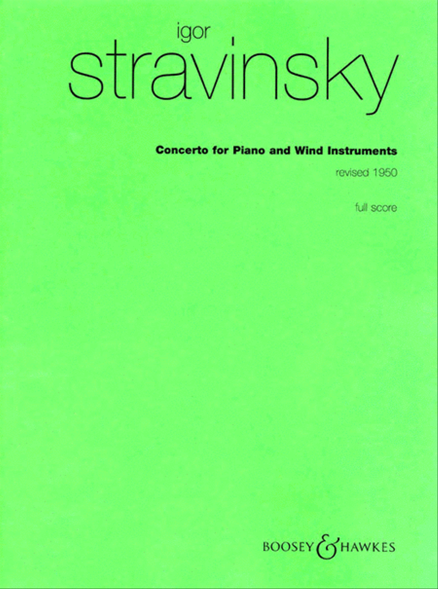 Book cover for Concerto for Piano and Wind Instruments