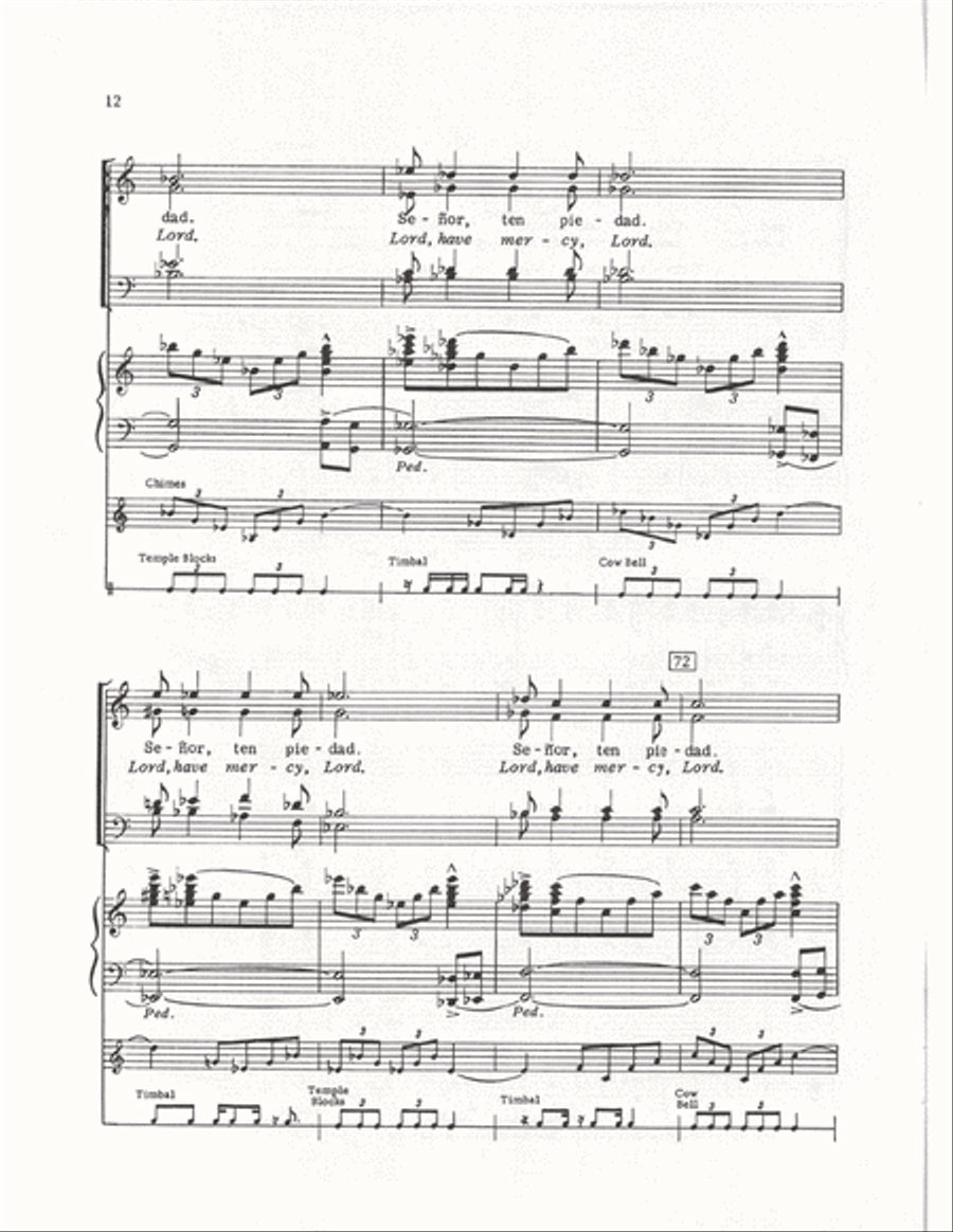 The Cuban Mass (Vocal Score) 4-Part scores gallery preview page 9