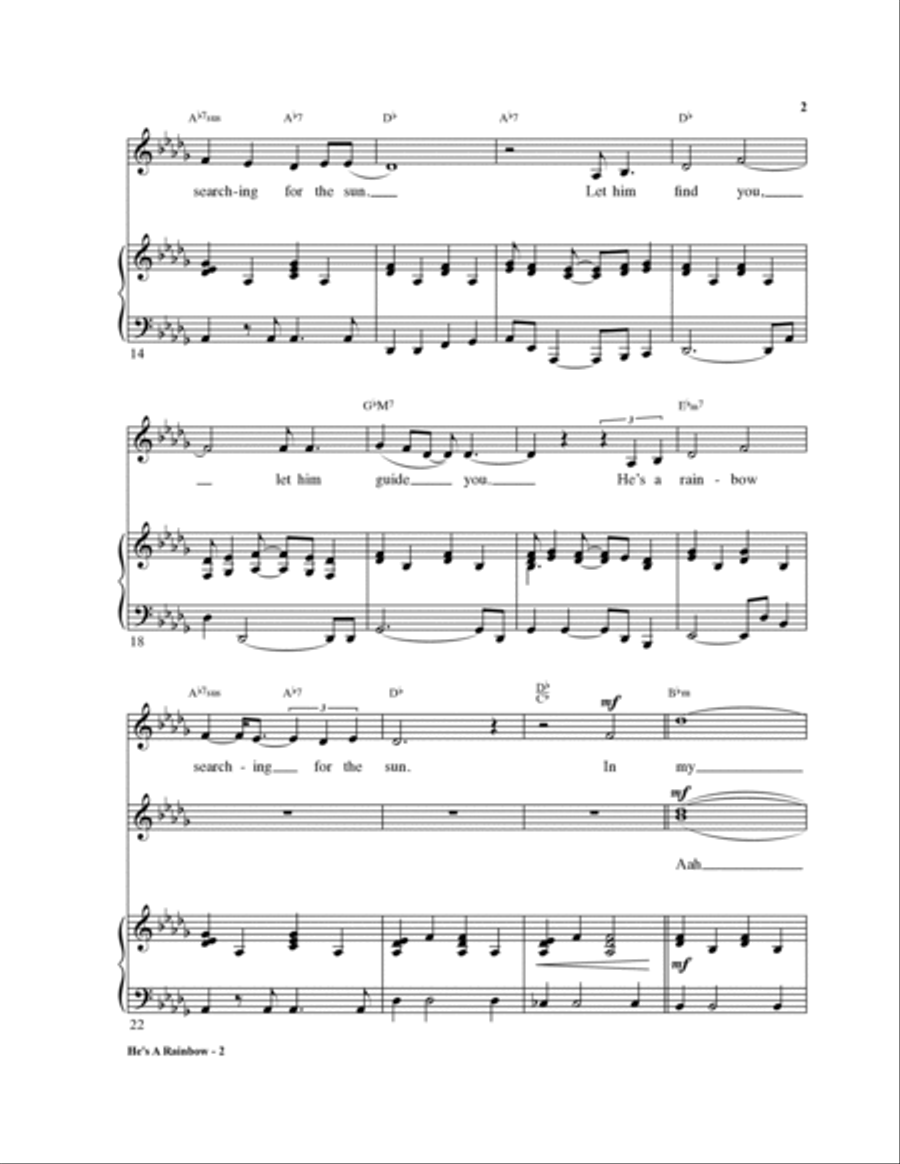He's a Rainbow Voice scores gallery preview page 2