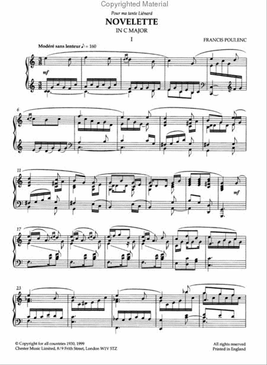 Three Novelettes Piano Solo scores gallery preview page 3