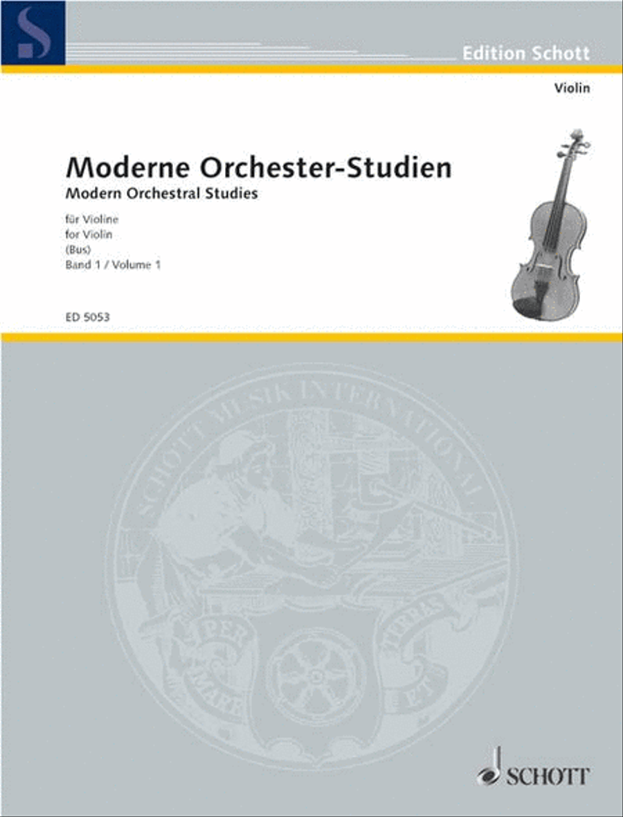 Moderne Orchester-Studien für Violine Orchestra scores gallery preview page 1