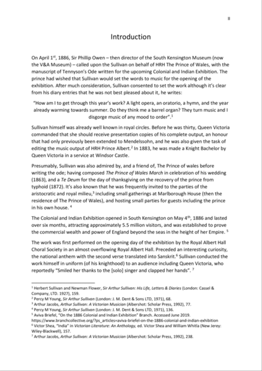 Sullivan: An Ode on the Opening of the Colonial and Indian Exhibition Full Orchestra scores gallery preview page 4