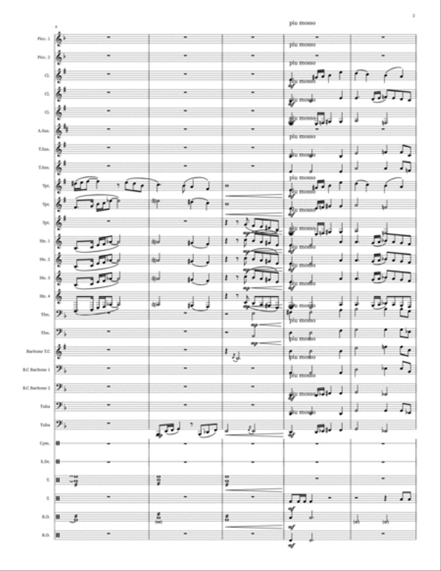 Variations on Sun Cycles Marching Band scores gallery preview page 2