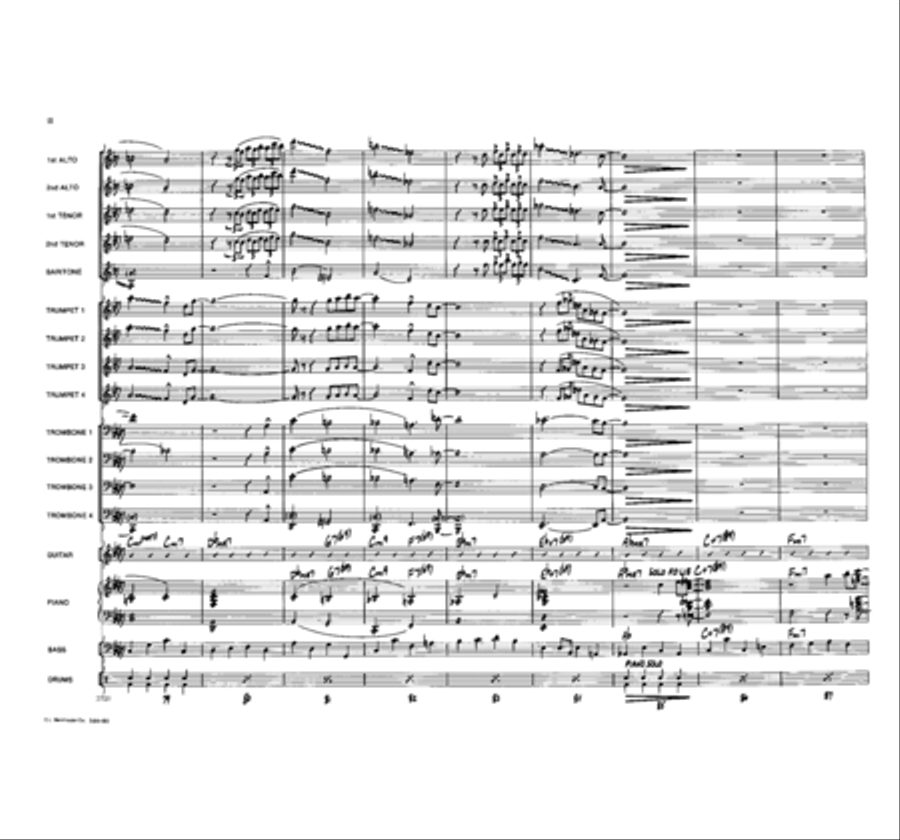 Travelin' Home Jazz Ensemble scores gallery preview page 11