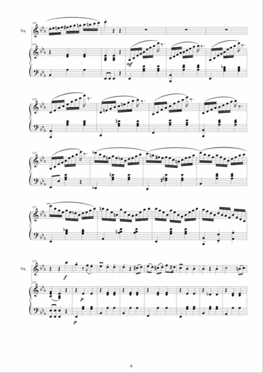 Cara - Violin Waltz No.2 in E flat major CS2501 for Violin and Piano Violin Solo scores gallery preview page 6