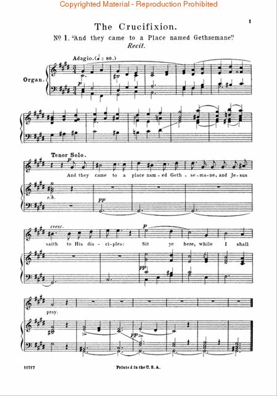Crucifixion 4-Part scores gallery preview page 2
