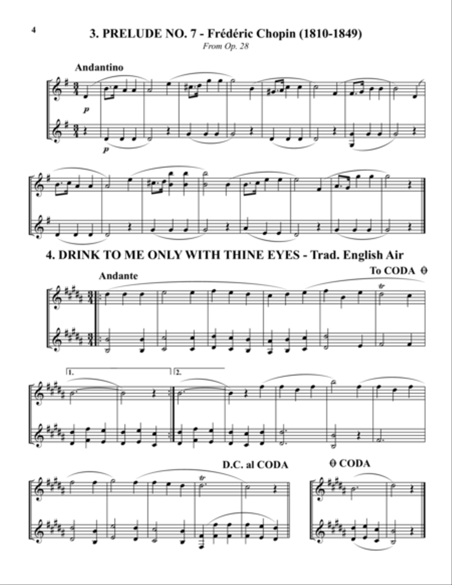 20 Duets for Trumpets Trumpet Duet scores gallery preview page 4