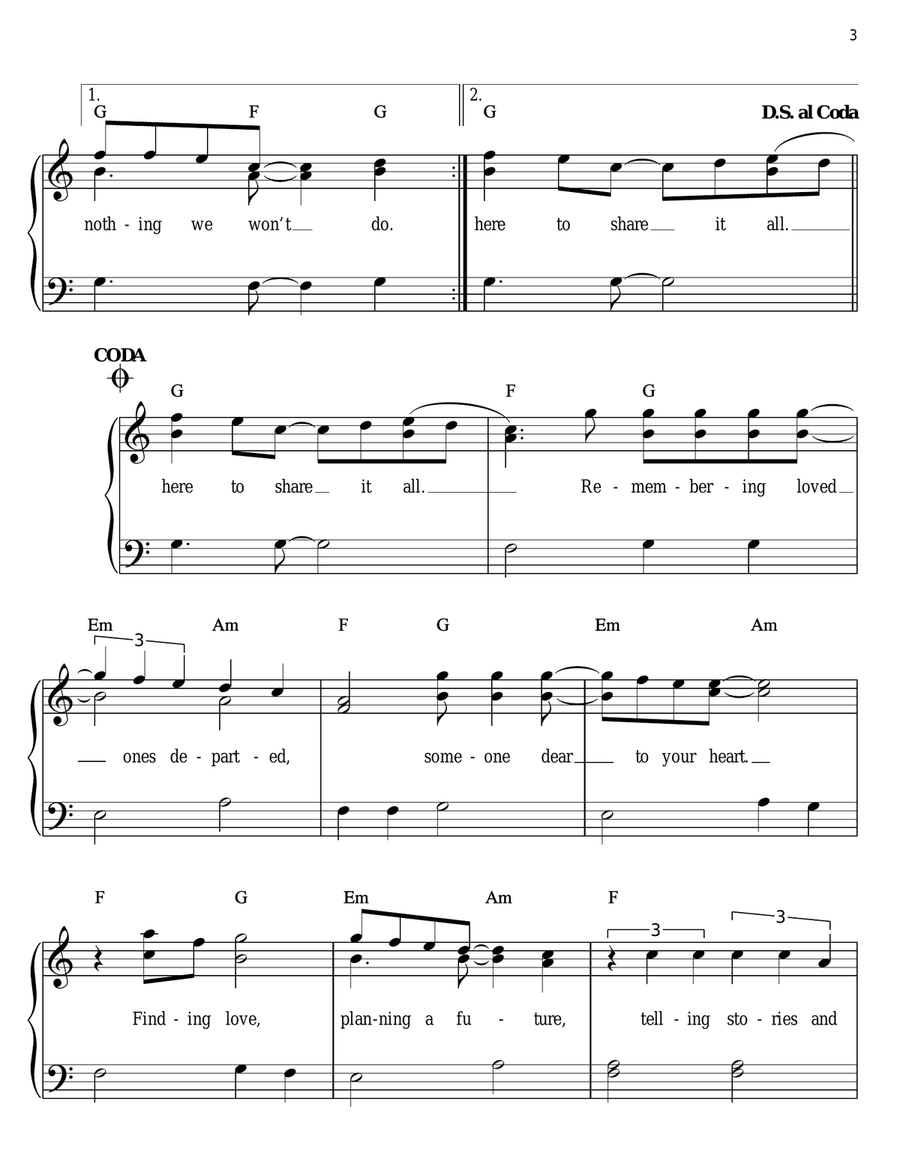 Welcome Easy Piano scores gallery preview page 3