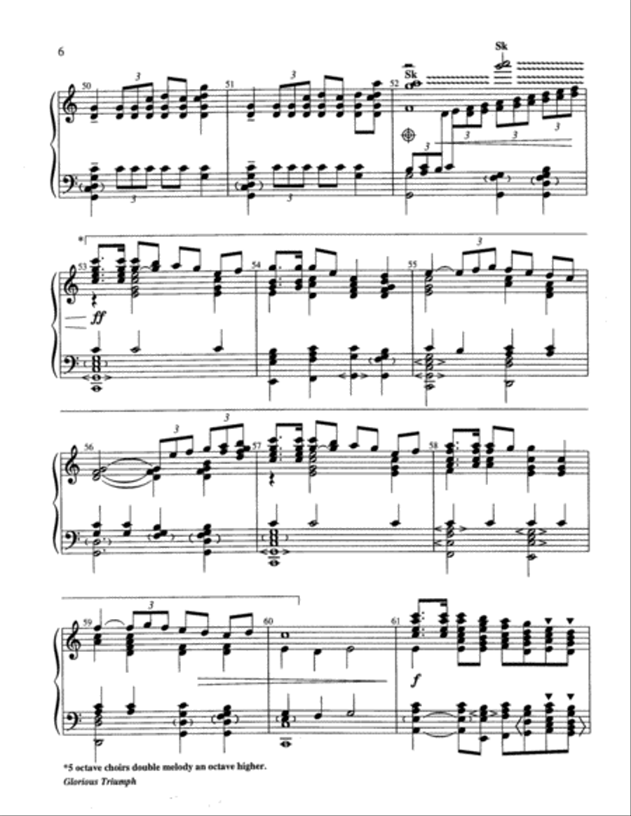 Glorious Triumph 5-Octaves scores gallery preview page 6