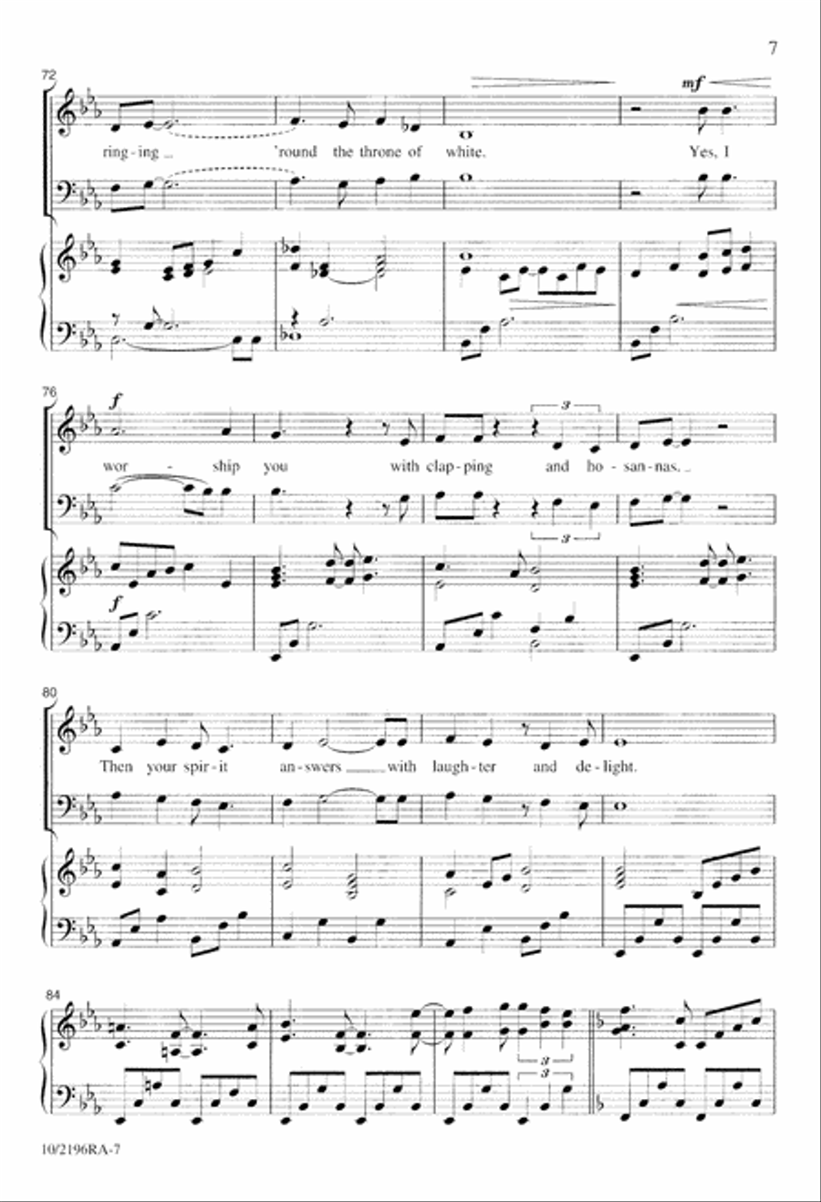 I Worship You 4-Part scores gallery preview page 7
