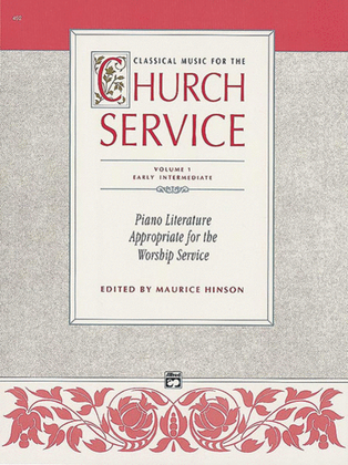 Book cover for Classical Music for the Church Service, Volume 1