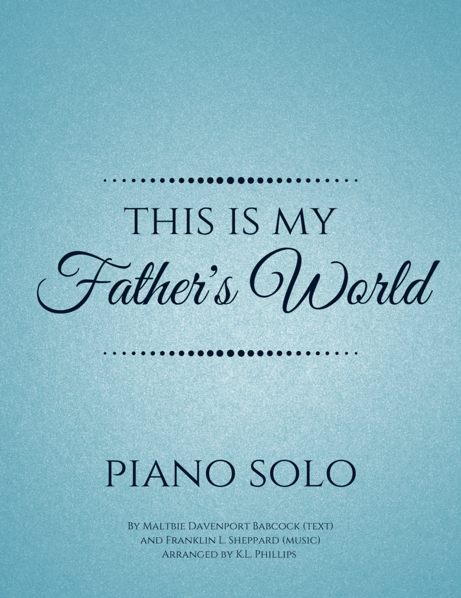 This Is My Father's World - Piano Solo image number null
