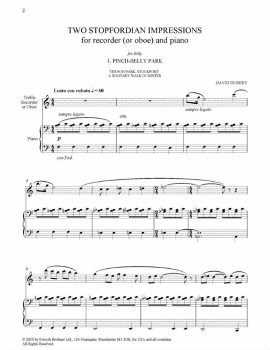 Two Stopfordian Impressions Oboe scores gallery preview page 3