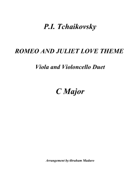 Tchaikovsky's Romeo and Juliet Love Theme Viola and Cello Duet image number null