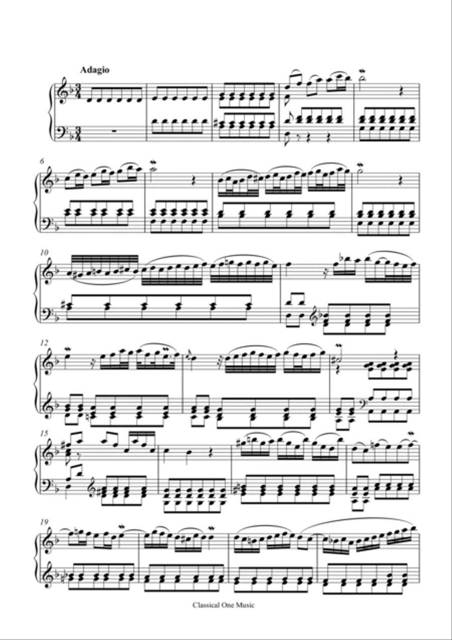 Bach-Concerto in D minor, BWV 974(Piano) Piano Solo scores gallery preview page 6