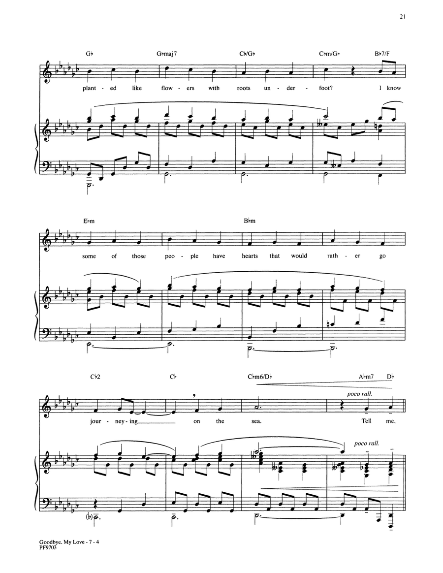 Goodbye, My Love (from Ragtime: The Musical) Piano, Vocal scores gallery preview page 4