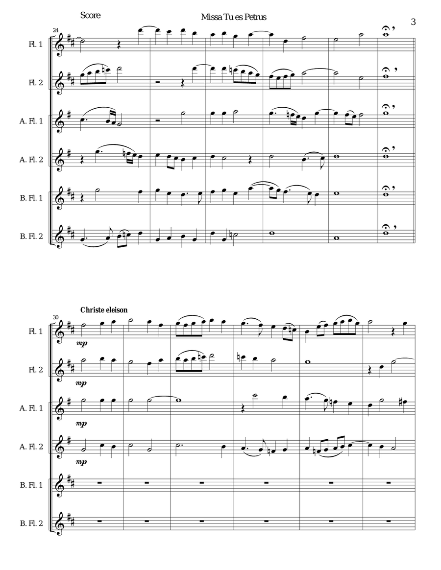 Missa Tu Es Petrus (Mass on 