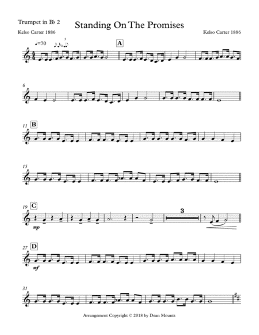 Standing On The Promises Brass Ensemble scores gallery preview page 6