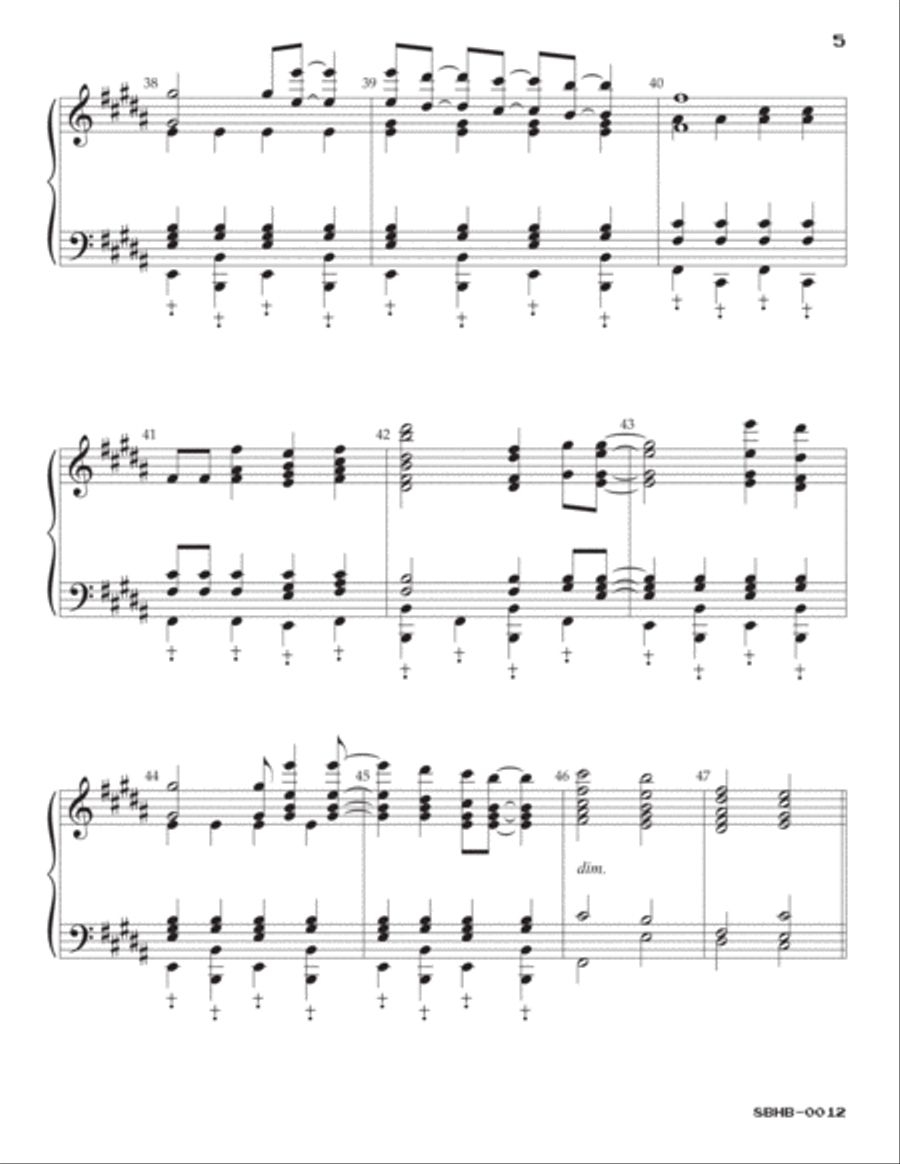 Sweet Caroline Handbell Choir scores gallery preview page 5