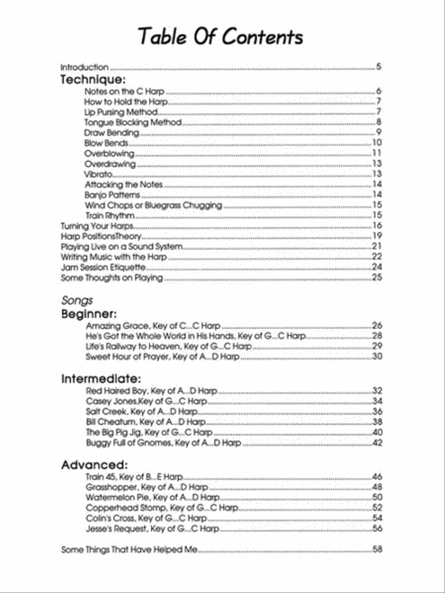 Bluegrass Harmonica Harmonica scores gallery preview page 2