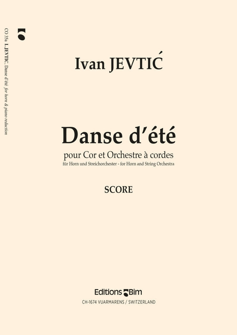 Danse d'été String Orchestra scores gallery preview page 1