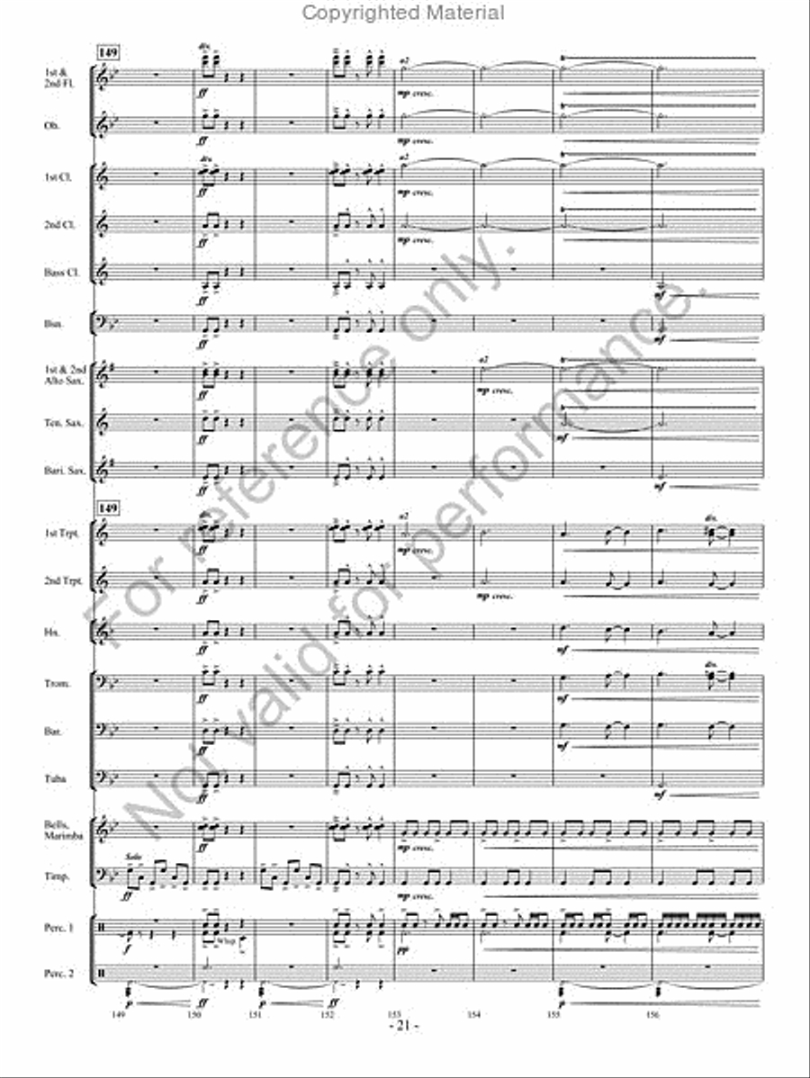 The Phantom Herd The Phantom Herd Concert Band scores gallery preview page 20