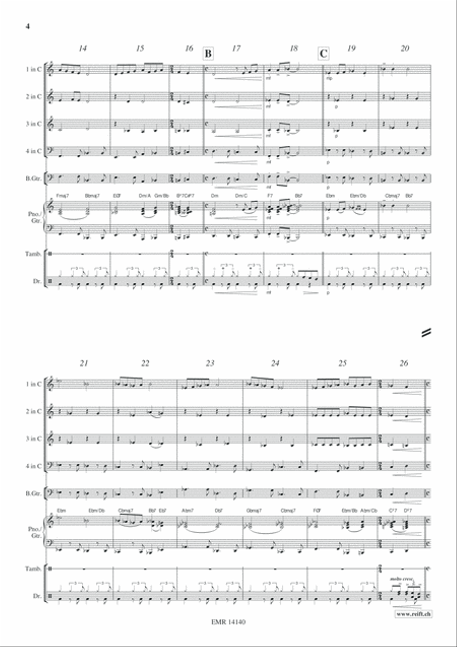 Ox And Donkey Blues Ox And Donkey Blues Woodwind Quartet scores gallery preview page 5