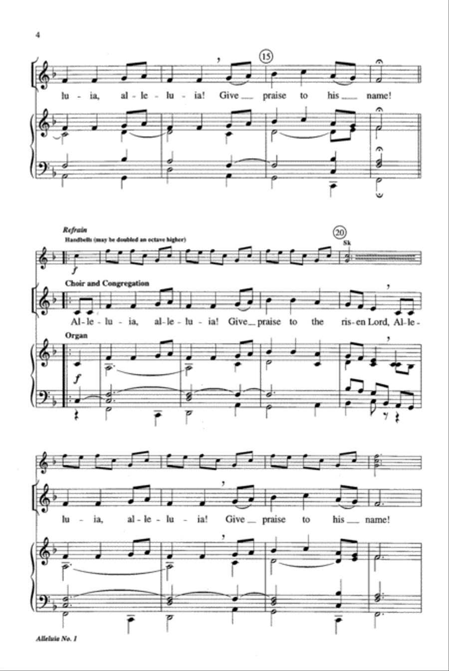 Alleluia No. 1 Alleluia No. 1 4-Part scores gallery preview page 3