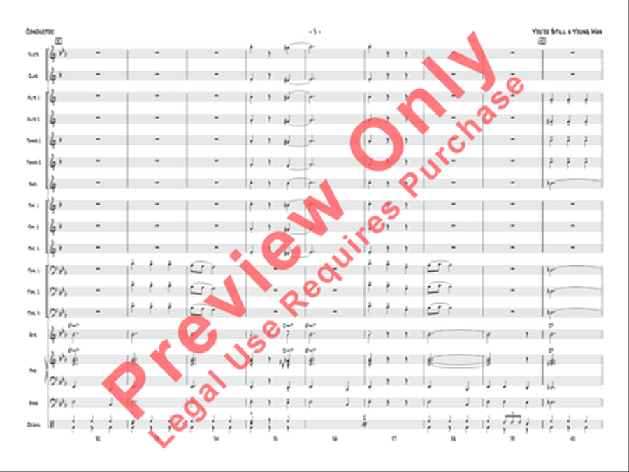 You're Still a Young Man Jazz Ensemble scores gallery preview page 6