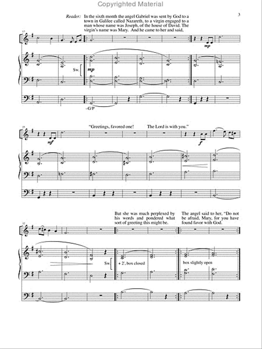 Mary's Story: As Told by St. Luke Flugelhorn scores gallery preview page 3