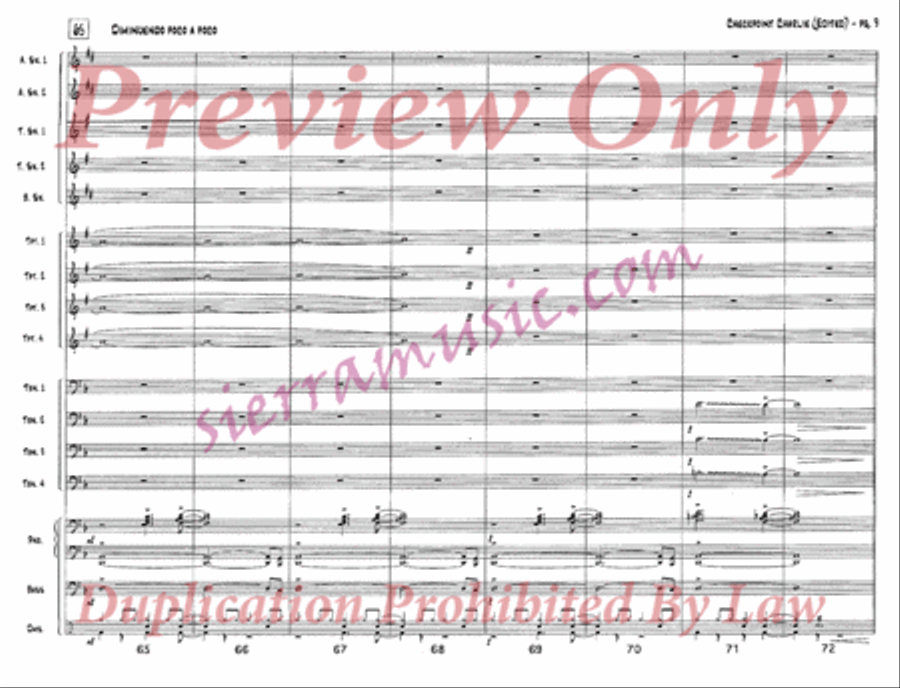 Checkpoint Charlie (Edited) Jazz Ensemble scores gallery preview page 10