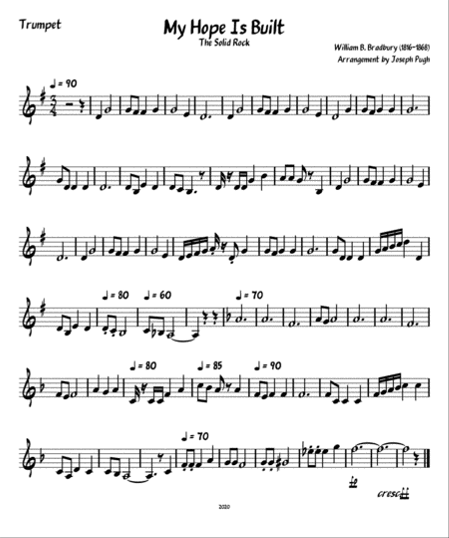 My Hope Is Built (Brass Quintet) Brass Quintet scores gallery preview page 2