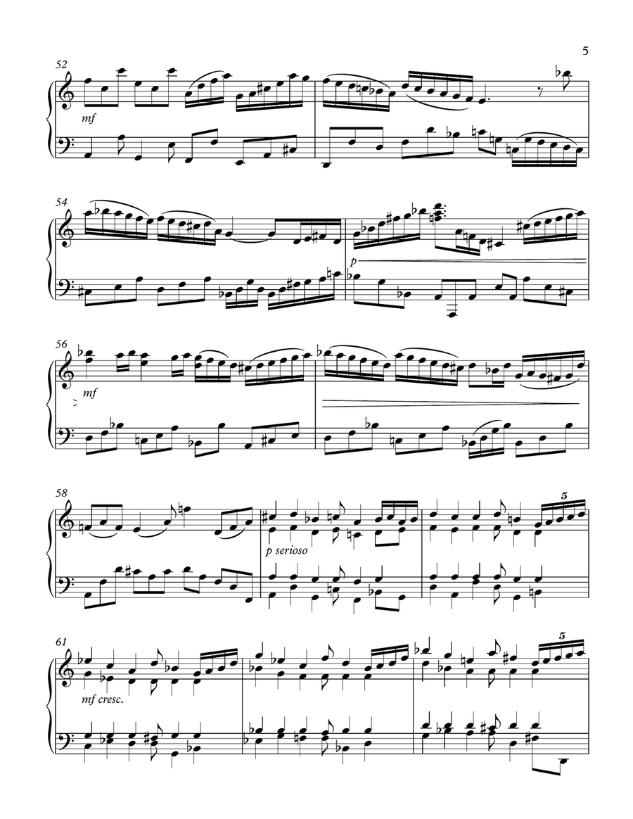 Impromptu in a minor Piano Solo scores gallery preview page 5