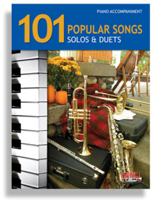 Book cover for 101 Popular Songs for Brass and Reed Instruments * Piano Accompaniment