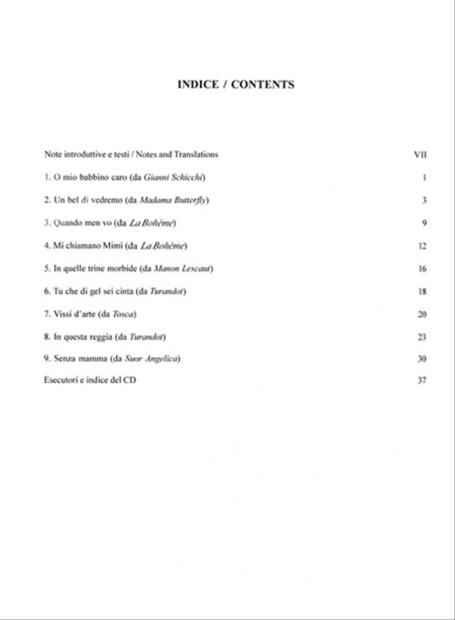 Cantolopera: Puccini Arias for Soprano Volume 1 Voice Solo scores gallery preview page 2